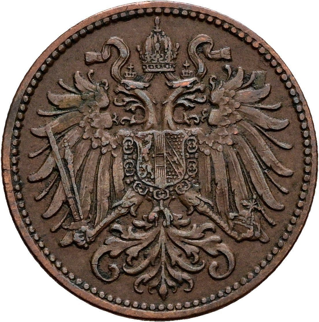 2 Heller Franz Joseph I. 1848-1916 1897 – Rückseite