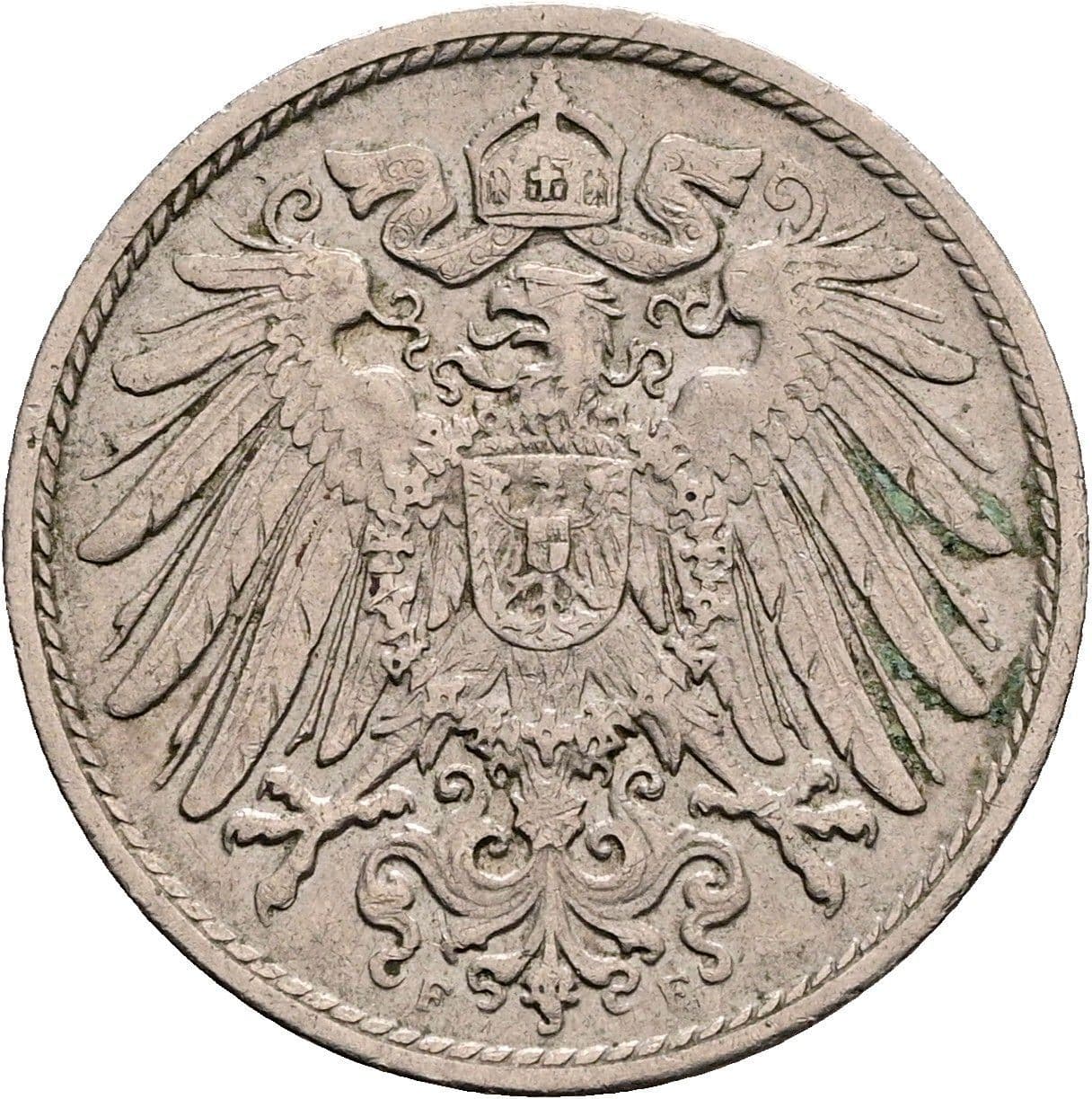 10 Pfennig 1915 F – Rückseite