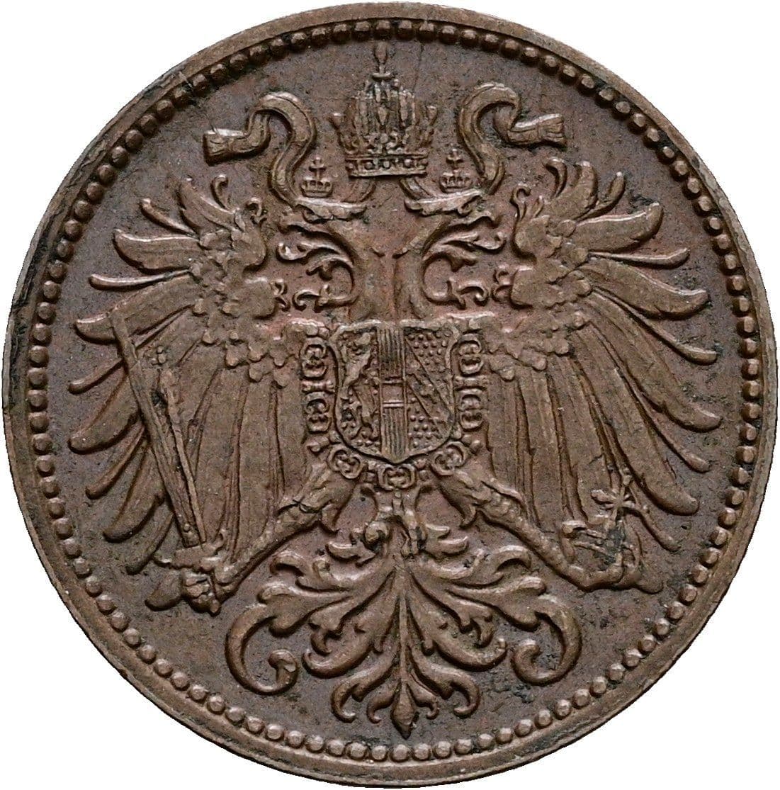2 Heller Franz Joseph I. 1848-1916 1913 – Rückseite