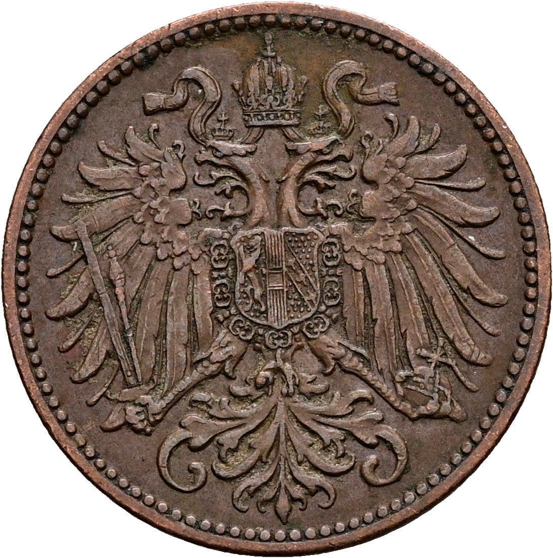 2 Heller Franz Joseph I. 1848-1916 1913 – Rückseite