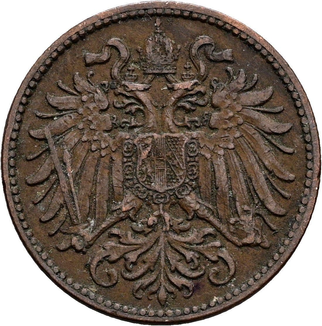 2 Heller Franz Joseph I. 1848-1916 1896 – Rückseite