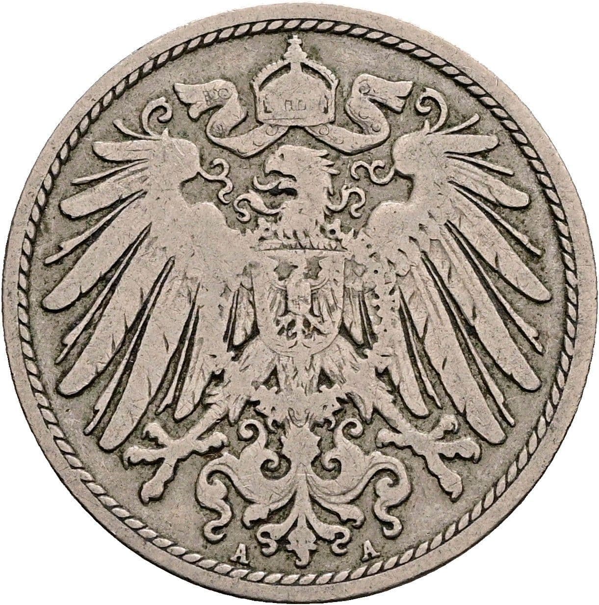10 Pfennig 1897 A – Rückseite