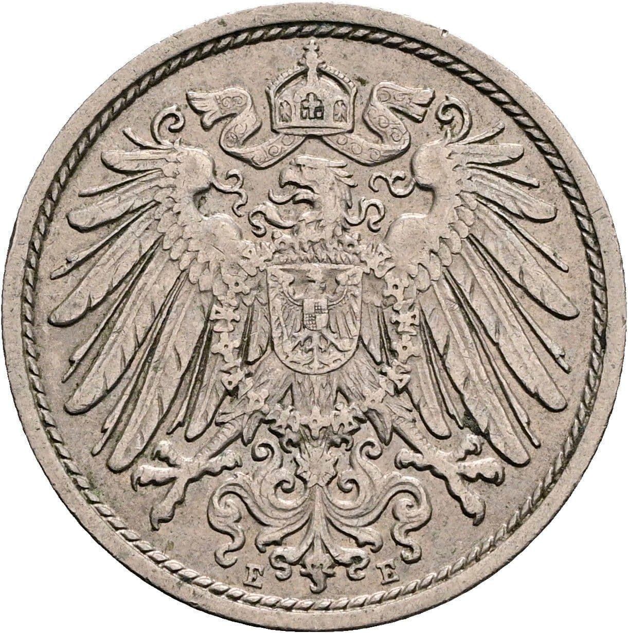 10 Pfennig 1913 E – Rückseite
