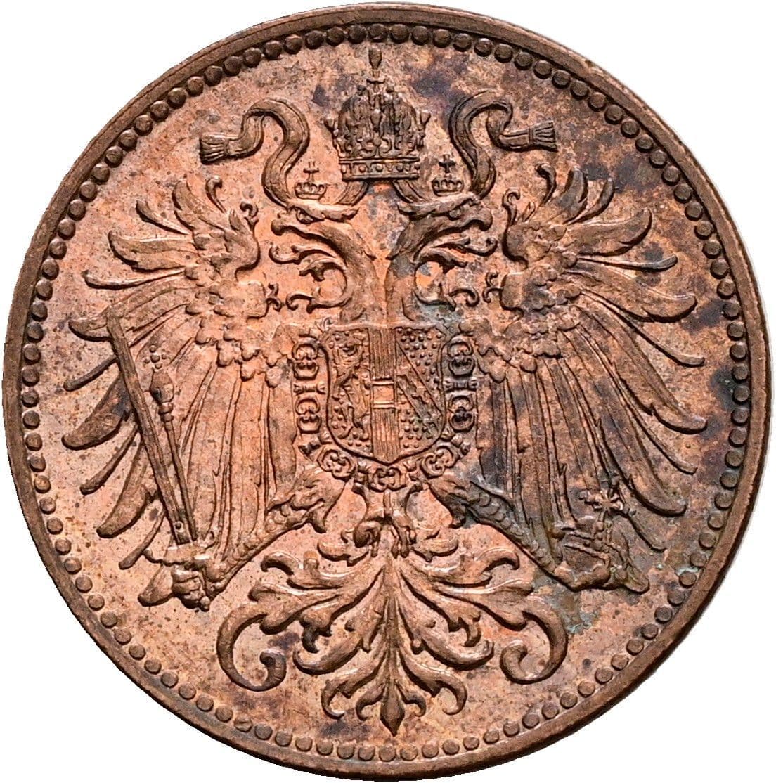 2 Heller Franz Joseph I. 1848-1916 1914 – Rückseite