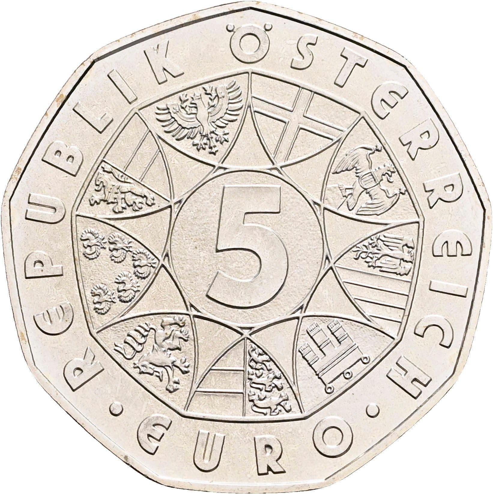 5 Euro 2010 – Rückseite