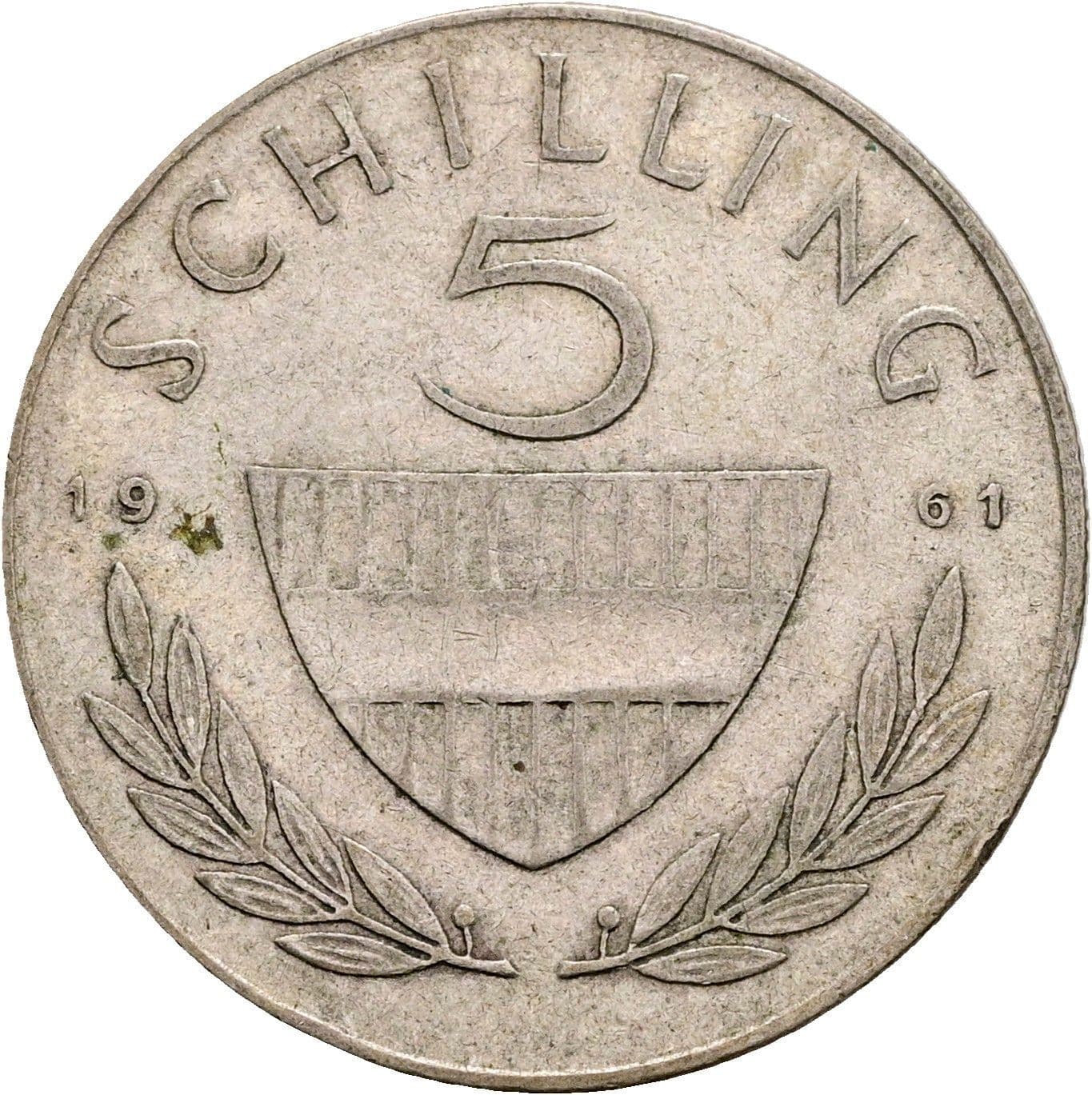 5 Schilling 1961 – Vorderseite