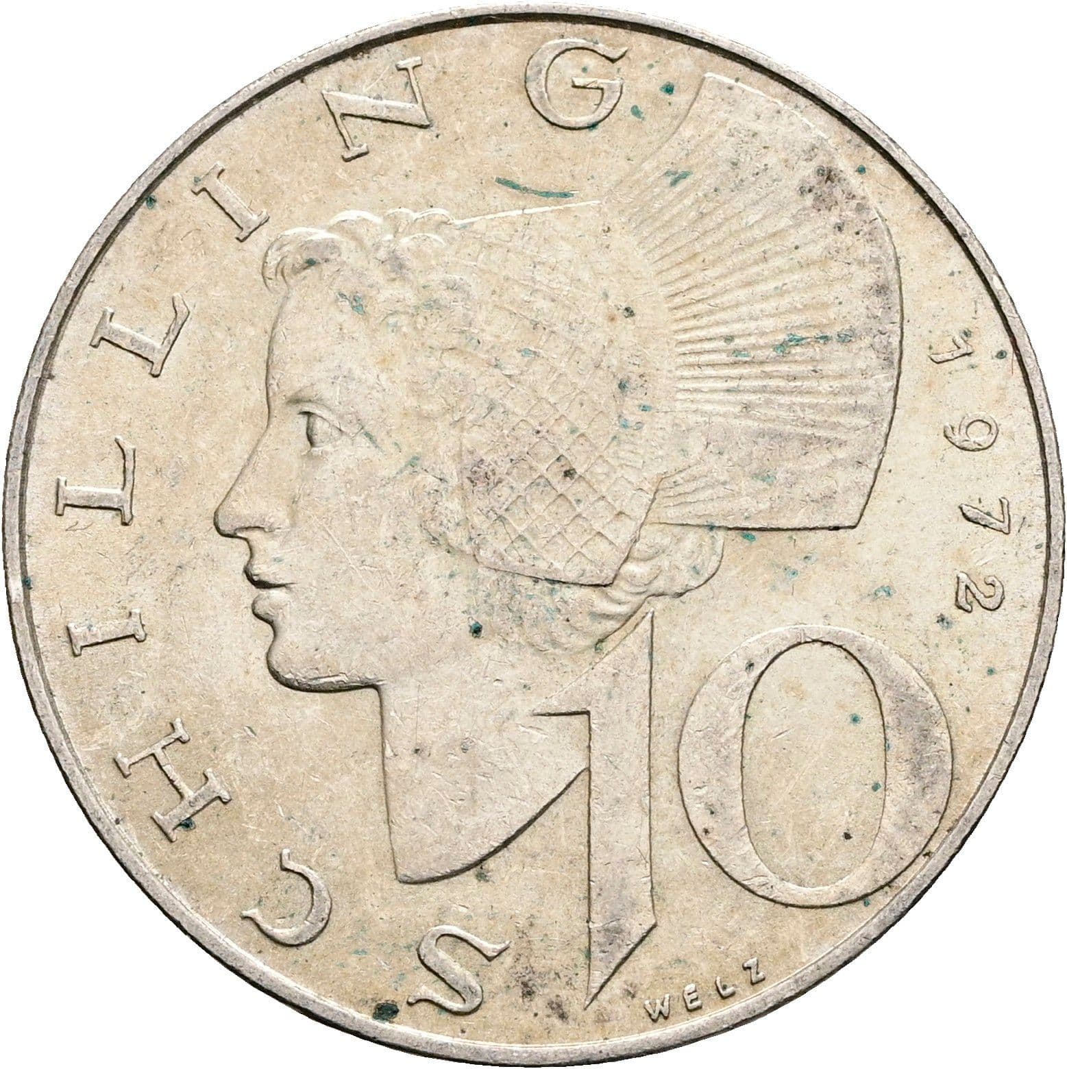 10 Schilling 1972 – Vorderseite