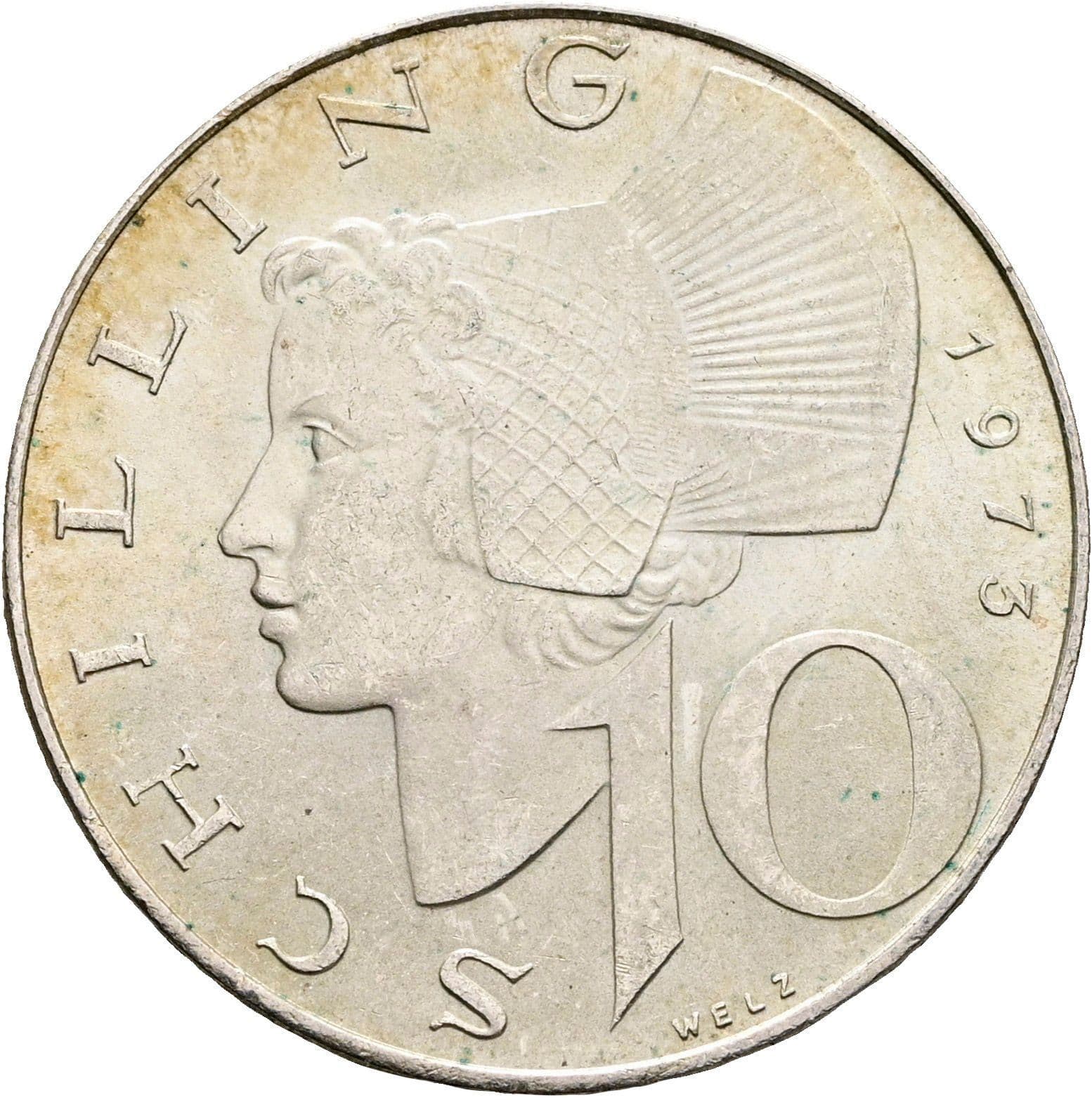 10 Schilling 1973 – Vorderseite