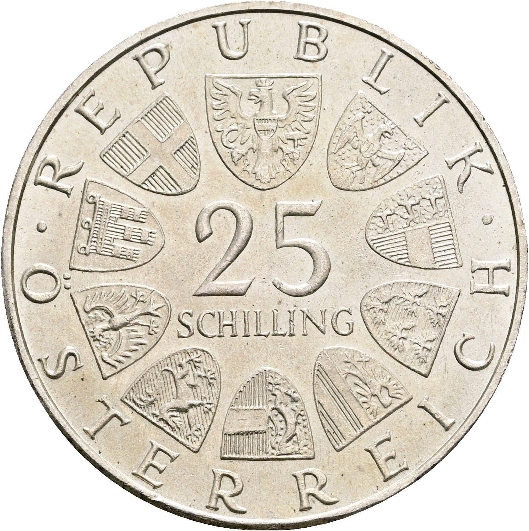 25 Schilling 1971 – Vorderseite