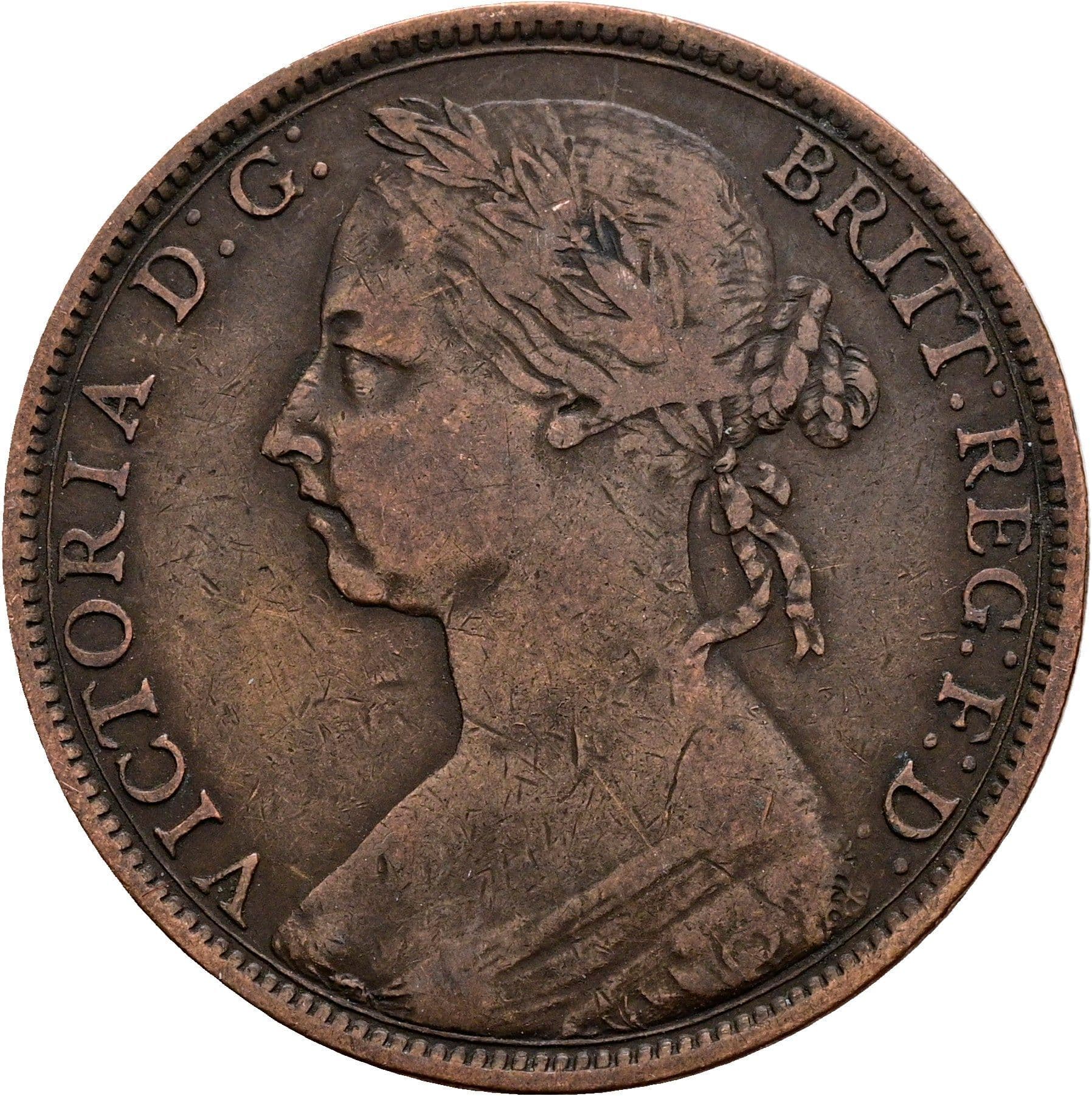 1 Penny Victoria 1837-1901 1889 – Vorderseite