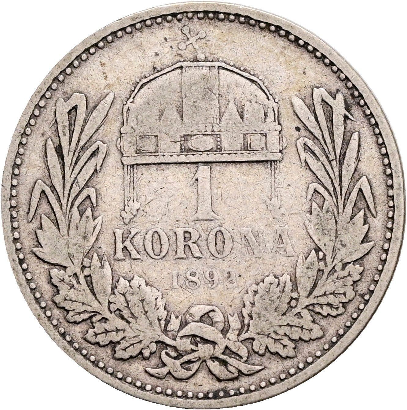 1 Korona Franz Joseph I. 1848-1916 1892 KB – Rückseite