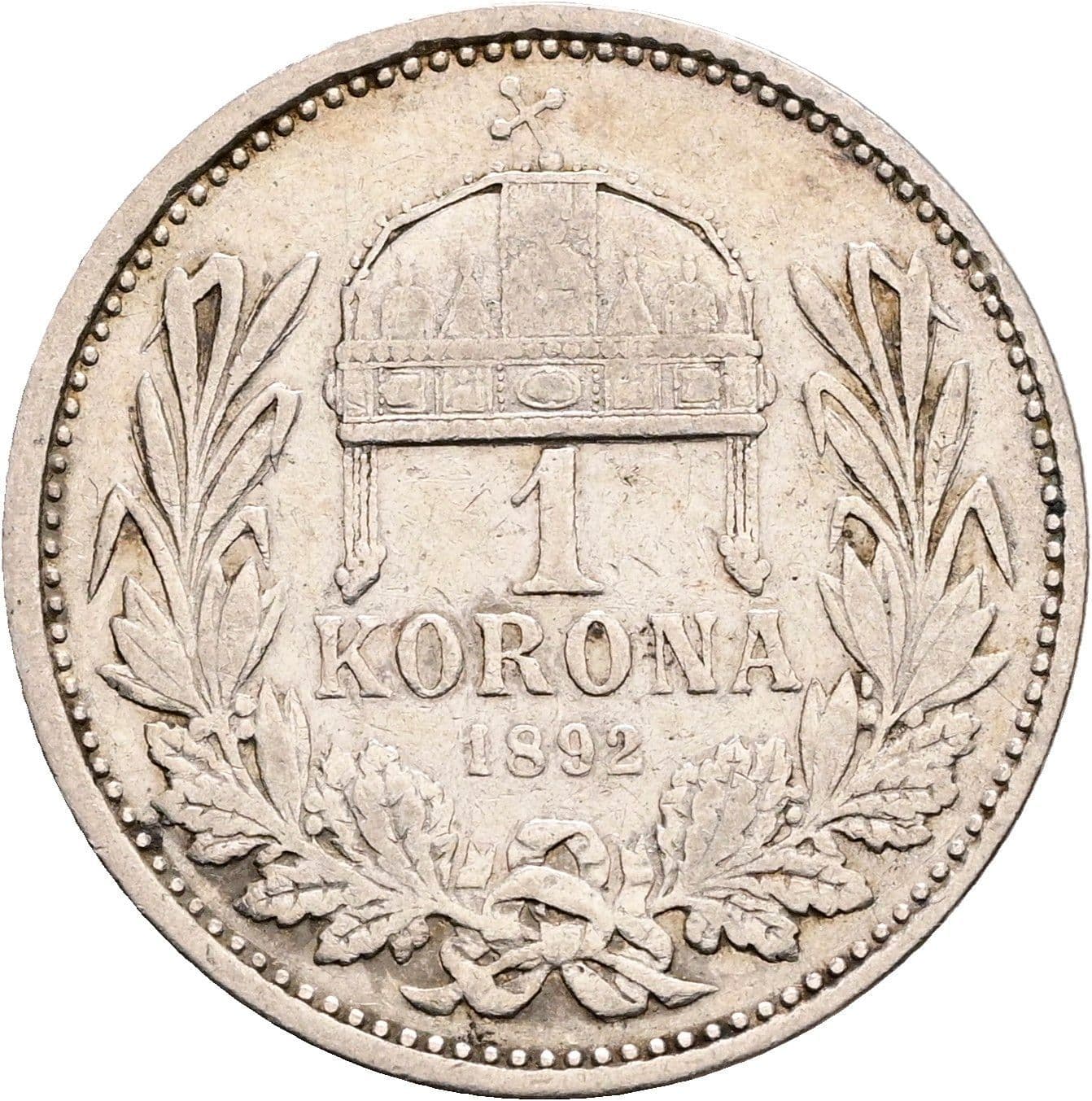 1 Korona Franz Joseph I. 1848-1916 1892 KB – Rückseite