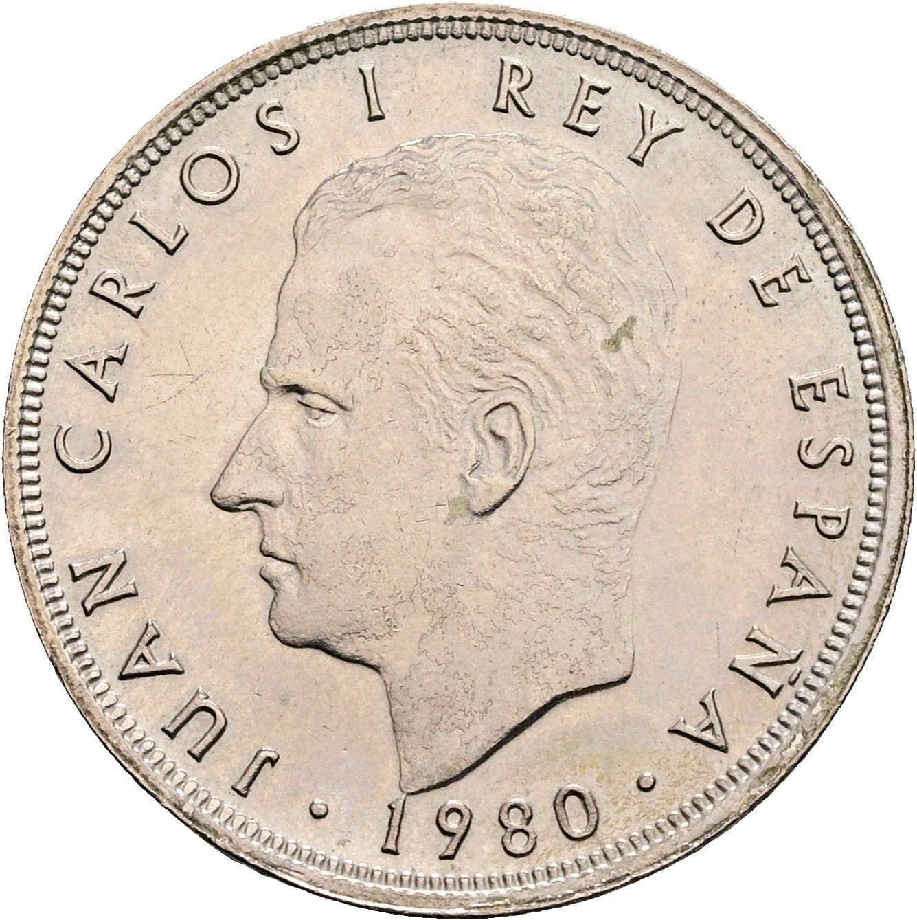 5 Pesetas 1980 – Vorderseite