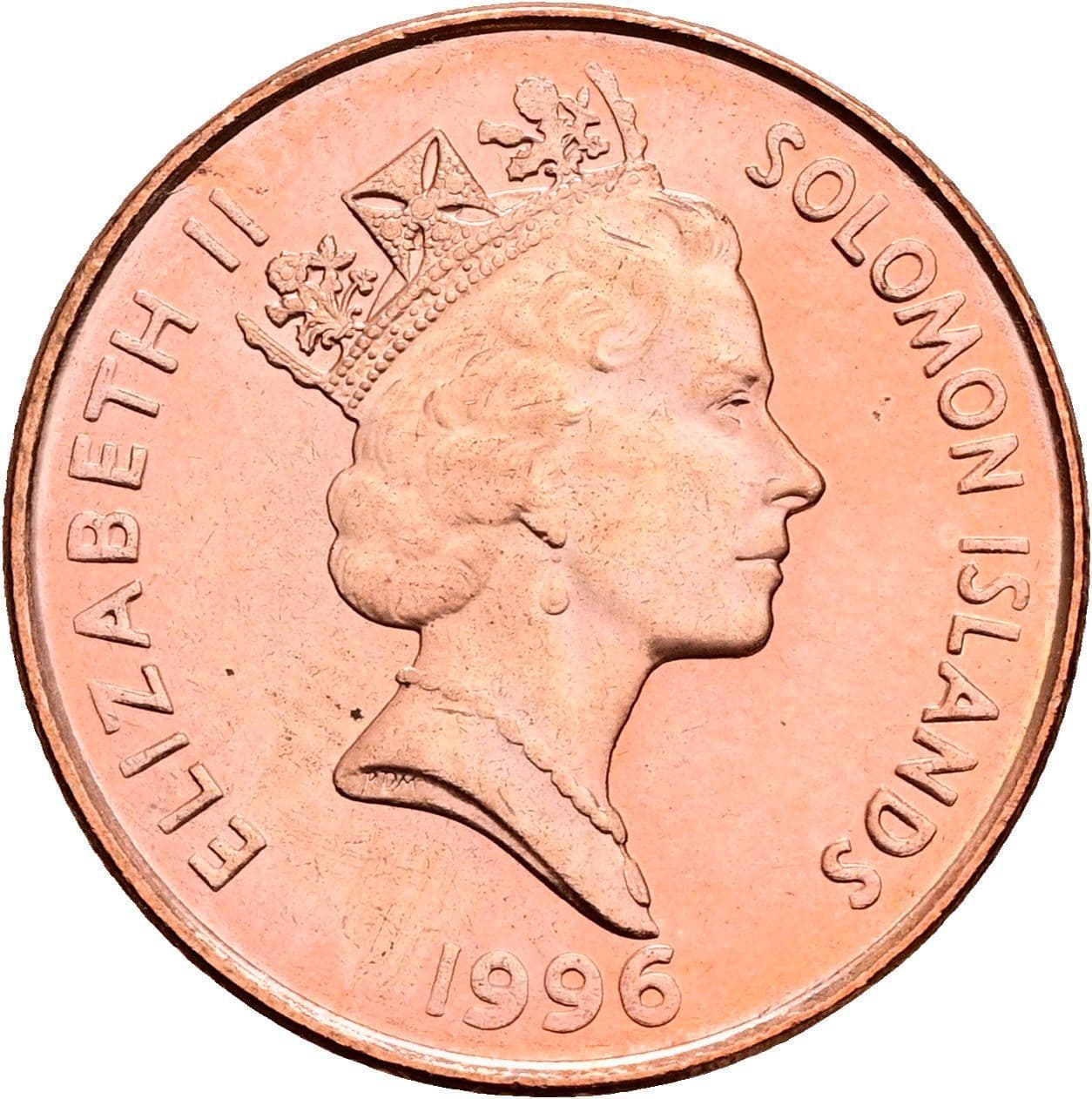 2 Cents Elisabeth II. 1952-2022 1996 – Vorderseite
