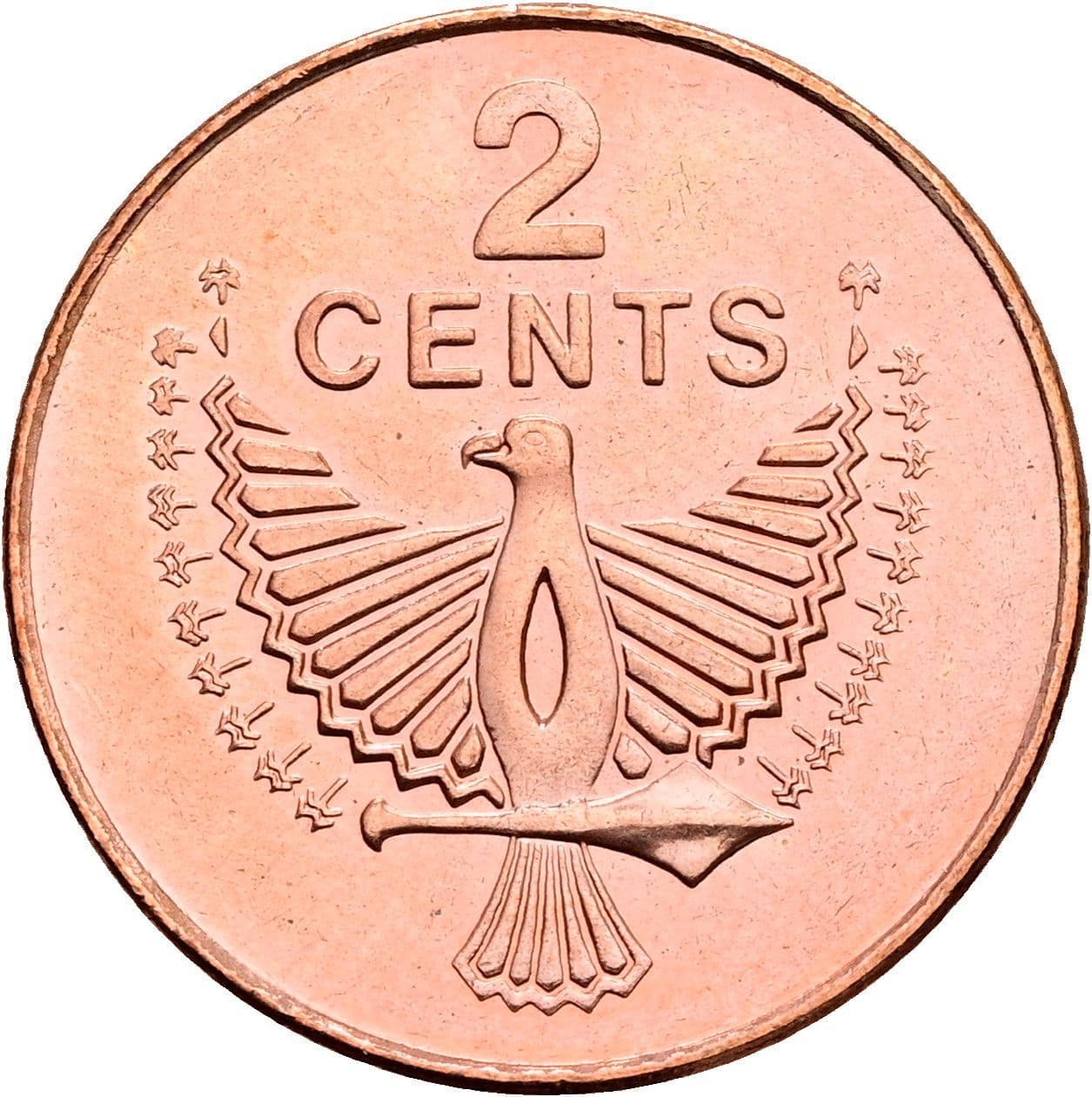 2 Cents Elisabeth II. 1952-2022 1996 – Rückseite