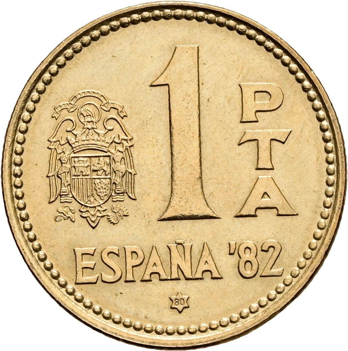 1 Peseta 1980 – Rückseite