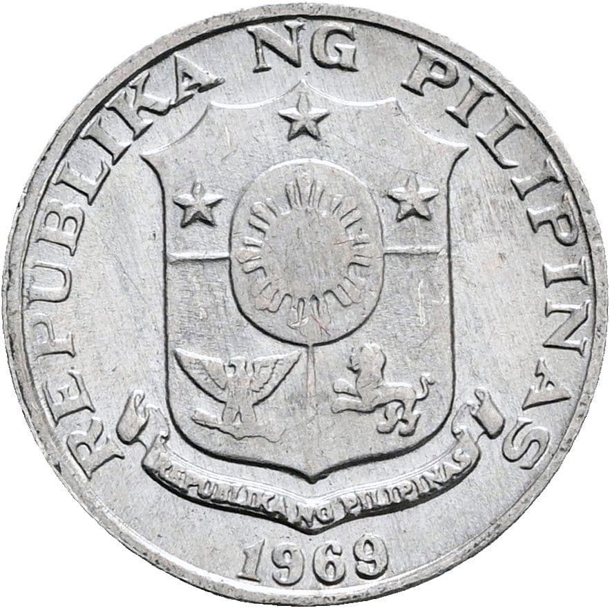1 Sentimo 1969 – Rückseite