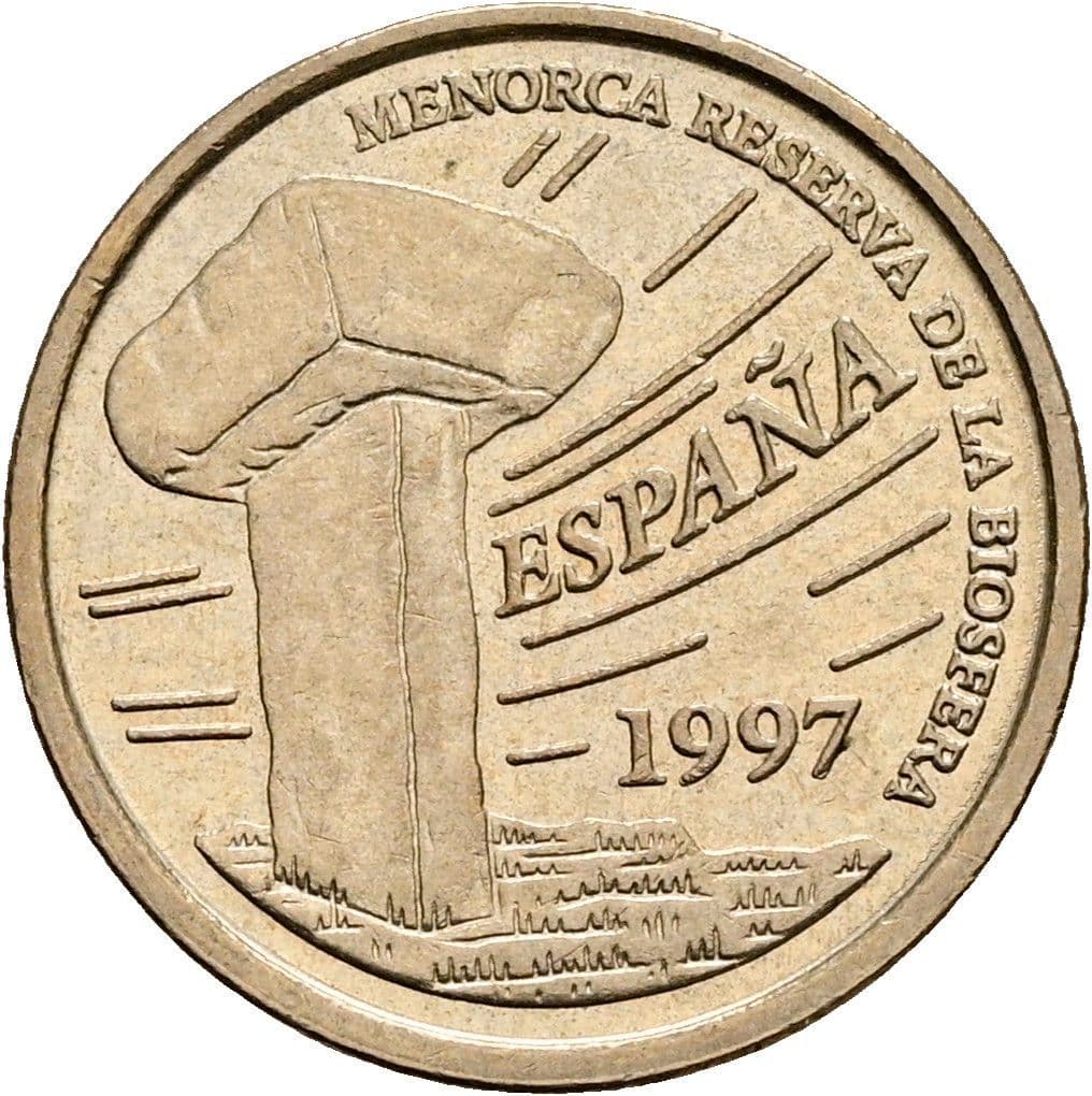 5 Pesetas 1997 – Rückseite