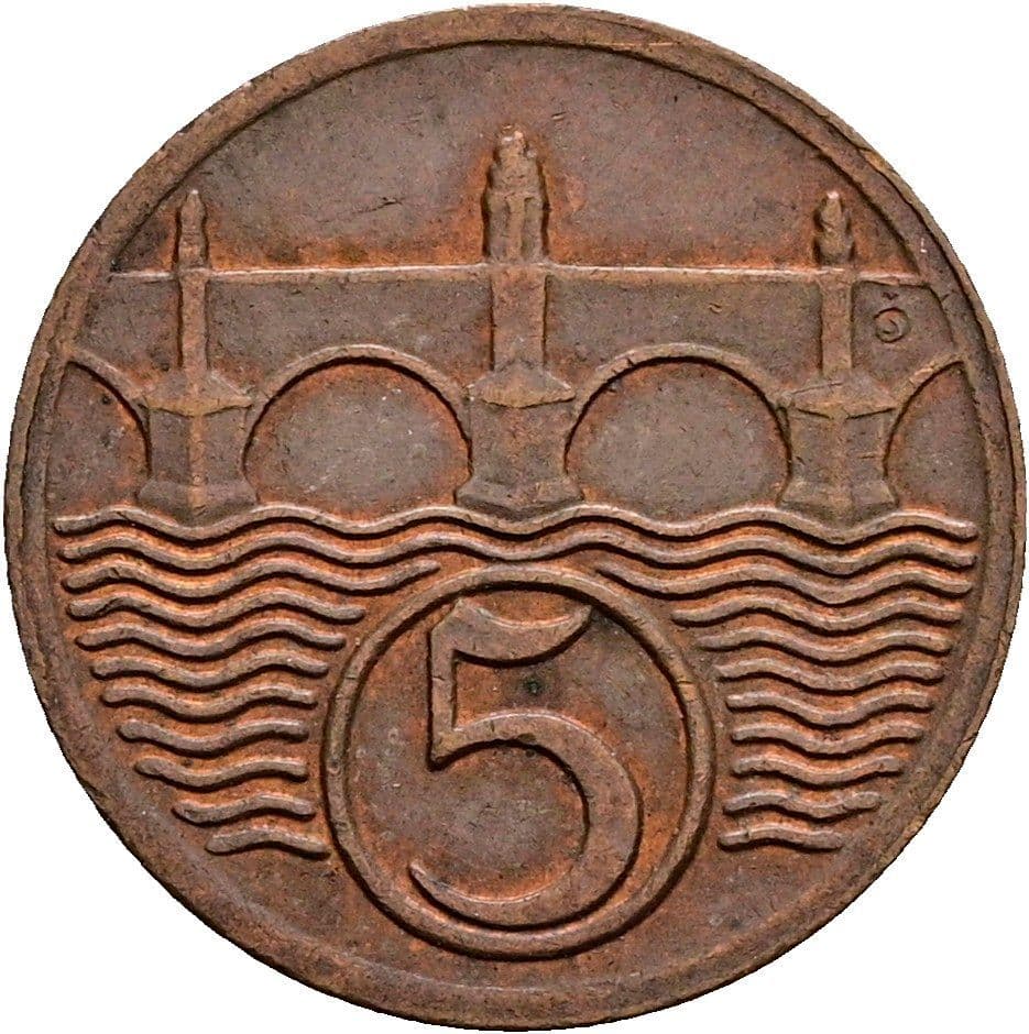 5 Haleru 1923 – Vorderseite