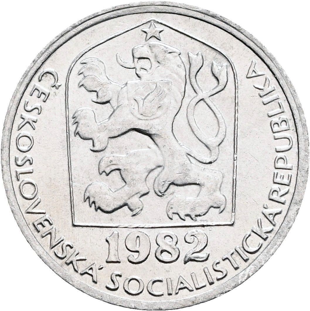 10 Haleru 1982 – Rückseite