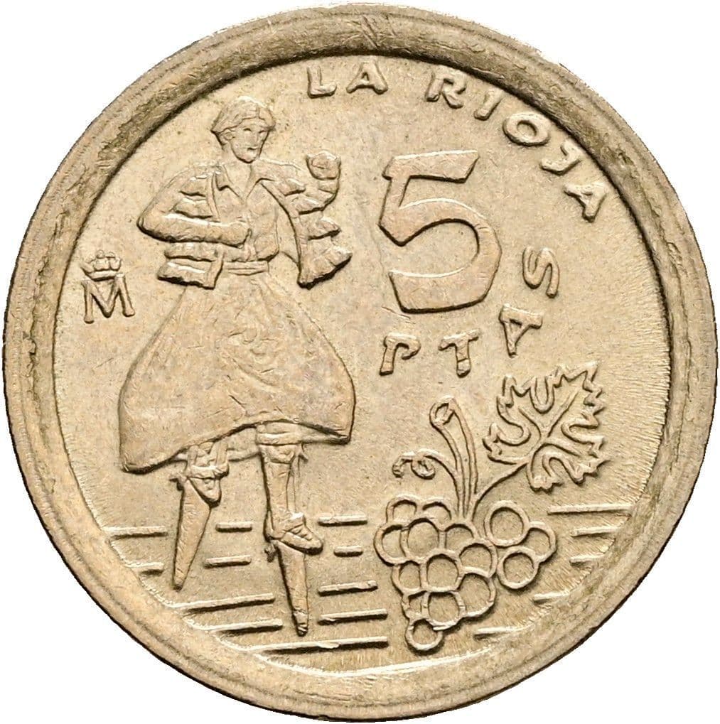 5 Pesetas 1996 – Vorderseite