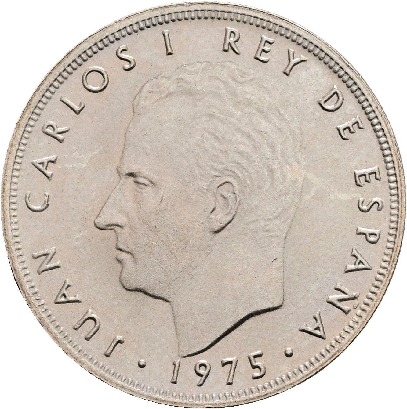 5 Pesetas 1975 – Vorderseite