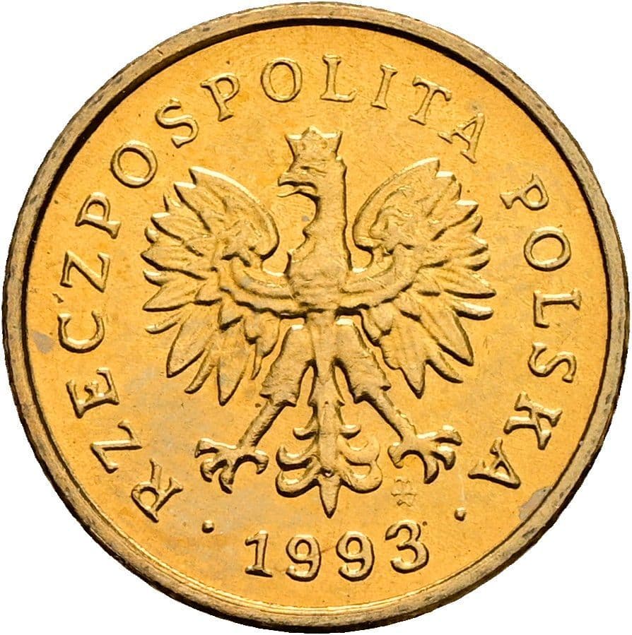 1 Grosz 1993 – Rückseite