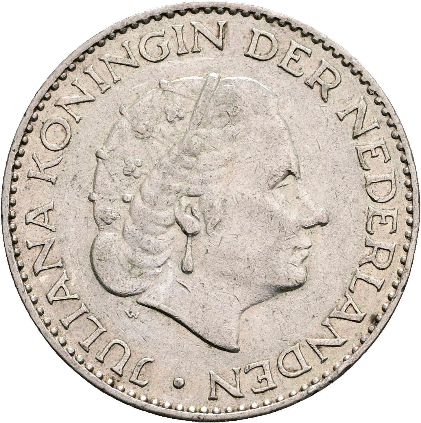 1 Gulden Juliana 1948-1980 1955 – Vorderseite