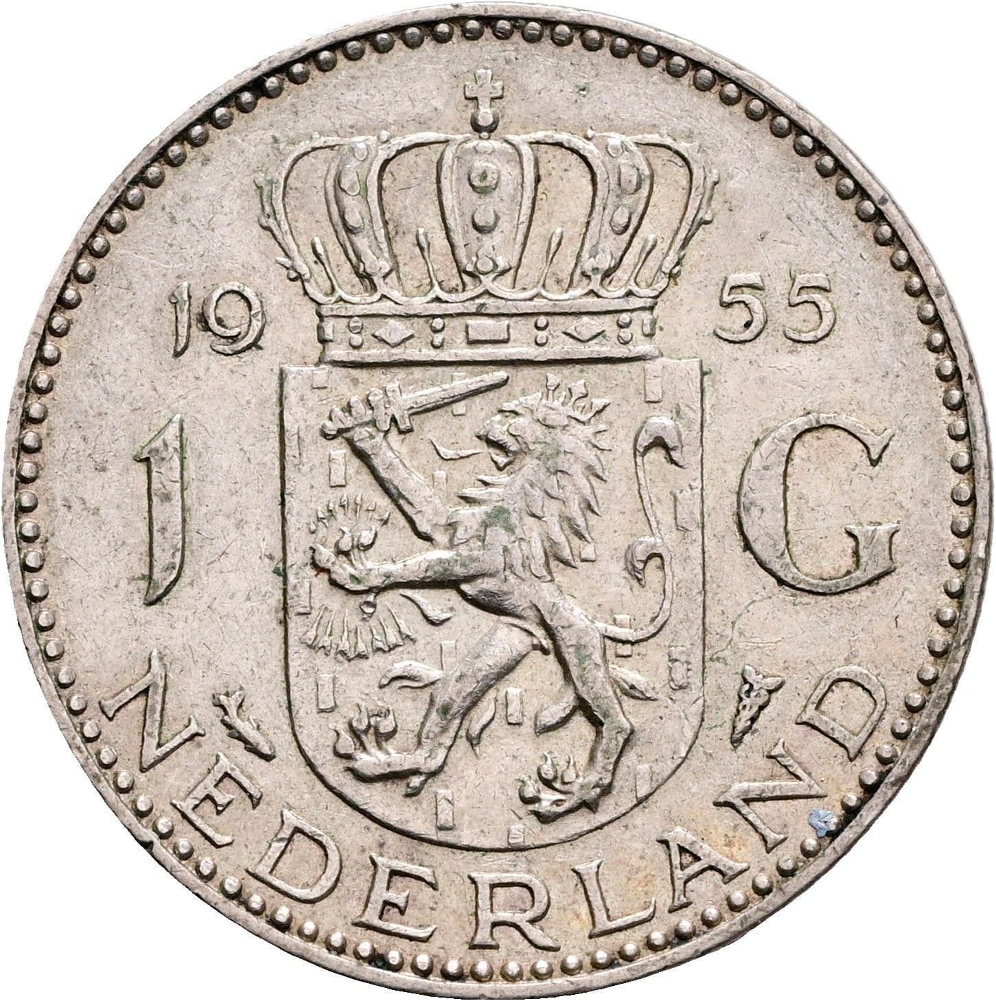 1 Gulden Juliana 1948-1980 1955 – Rückseite
