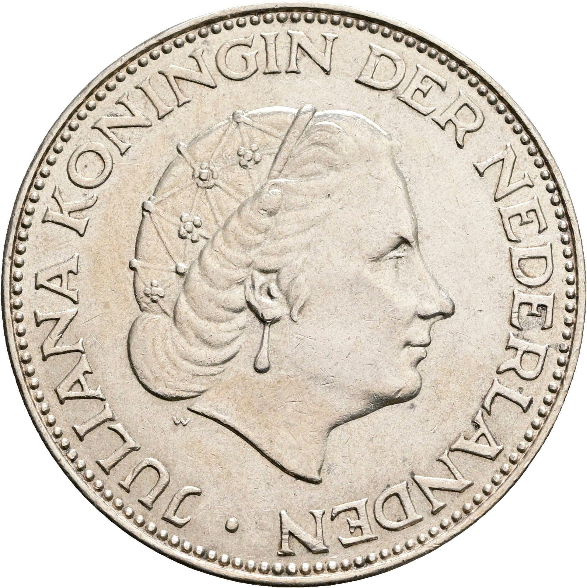 2 1/2 Gulden Juliana 1948-1980 1961 – Vorderseite