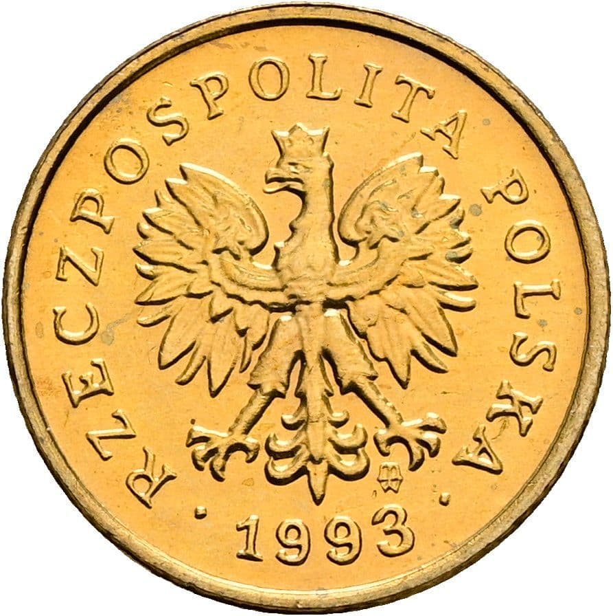1 Grosz 1993 – Rückseite