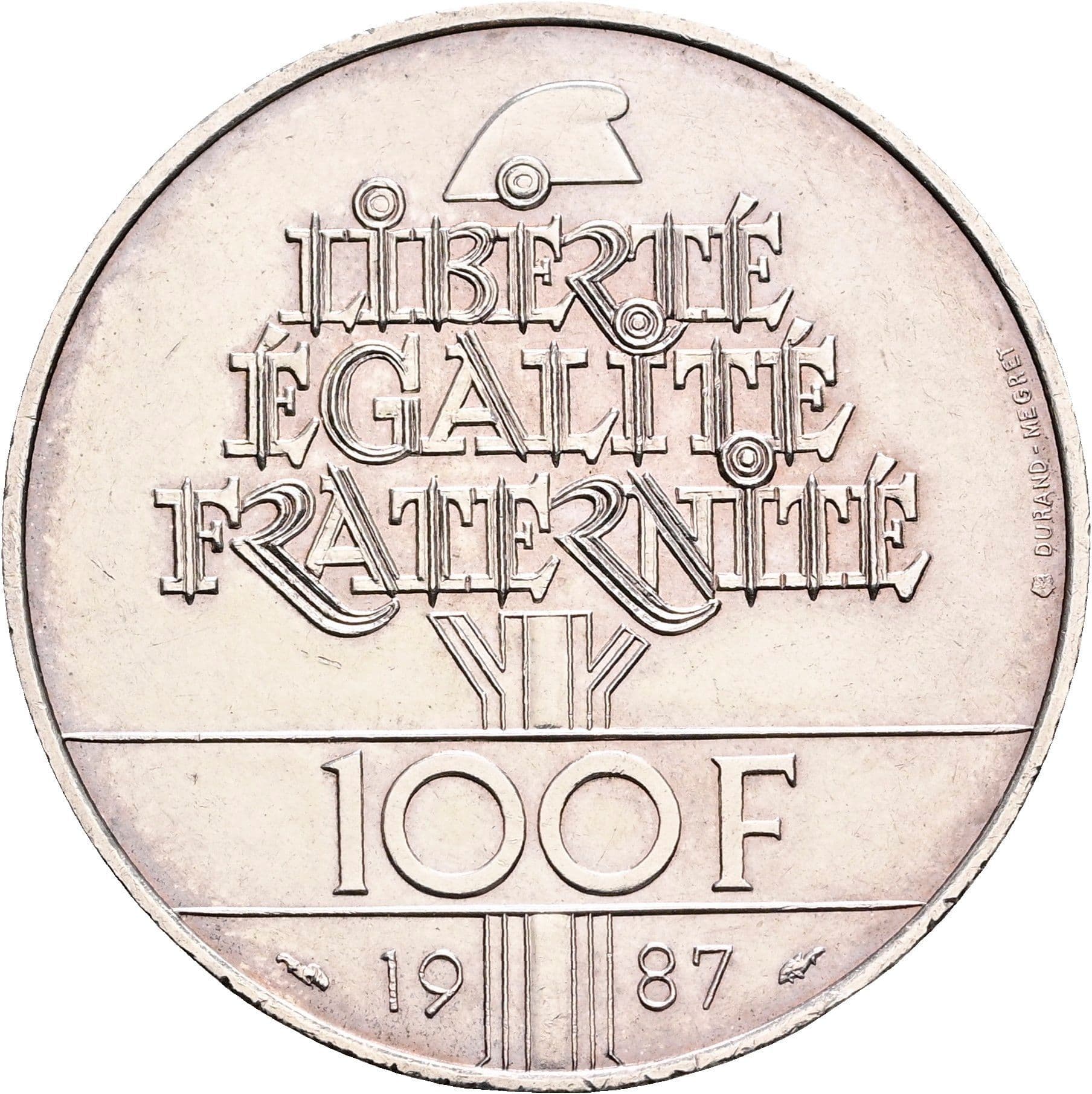 100 Francs 1987 – Vorderseite