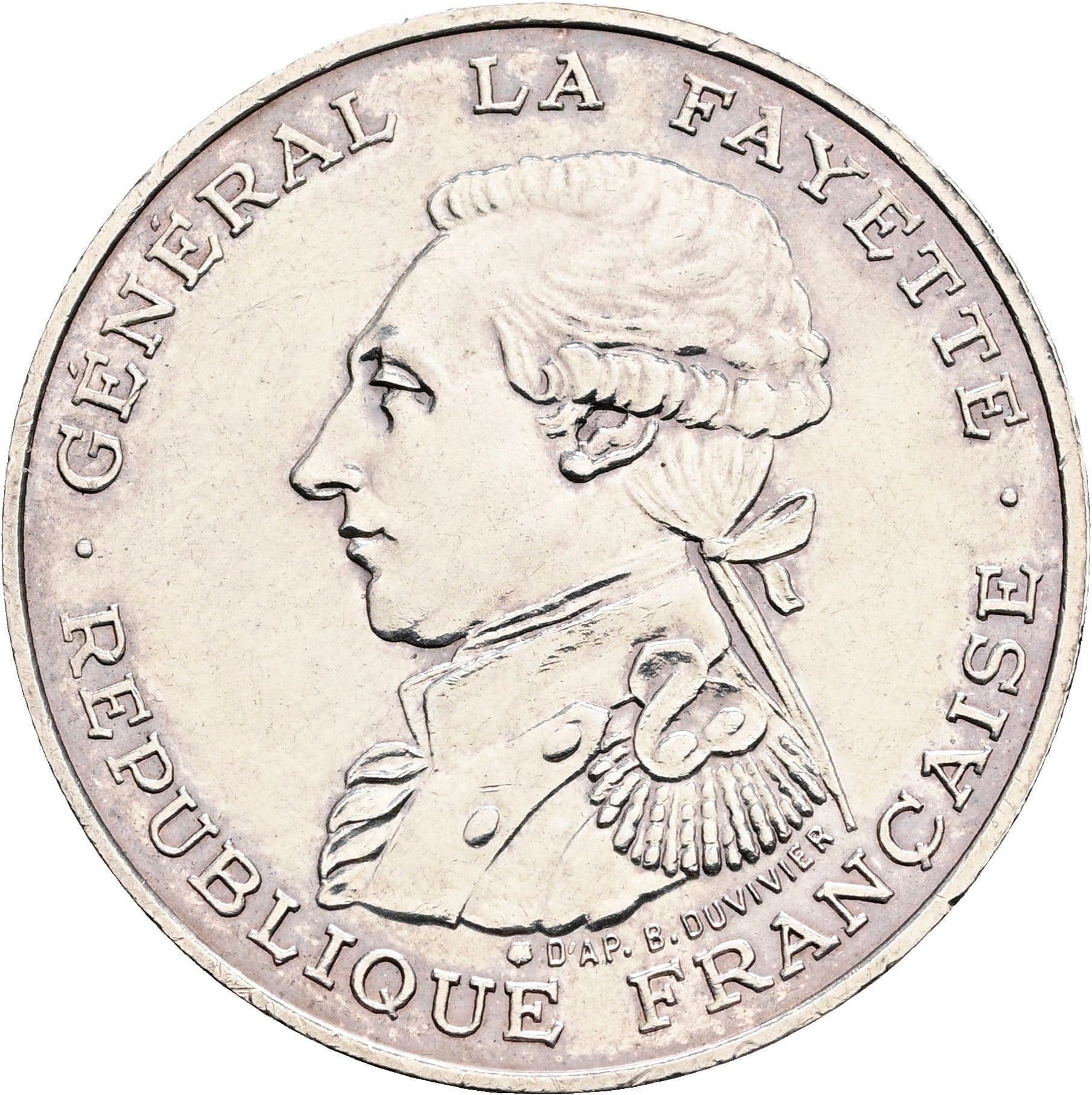 100 Francs 1987 – Rückseite