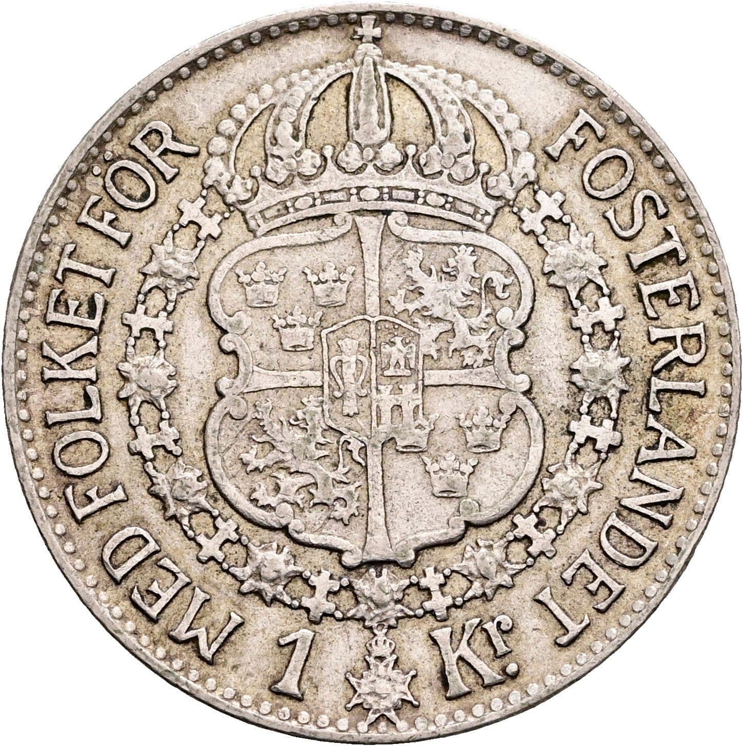 1 Krona Gustaf V. 1907-1950 1941 – Rückseite