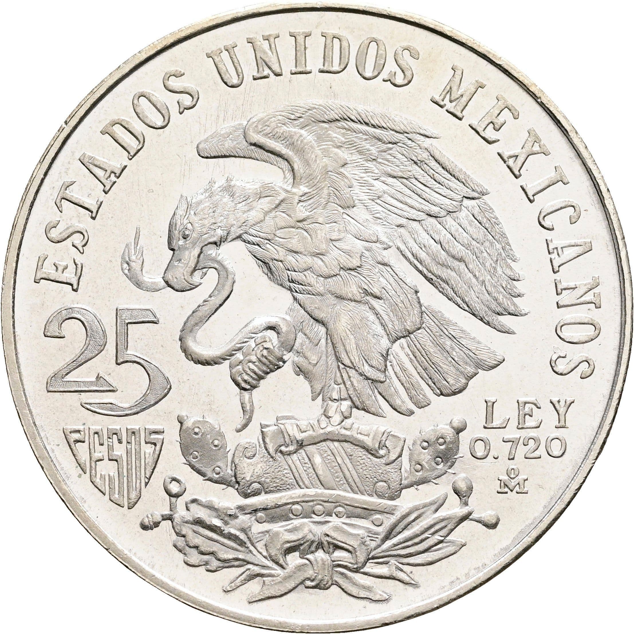 25 Pesos 1968 – Vorderseite