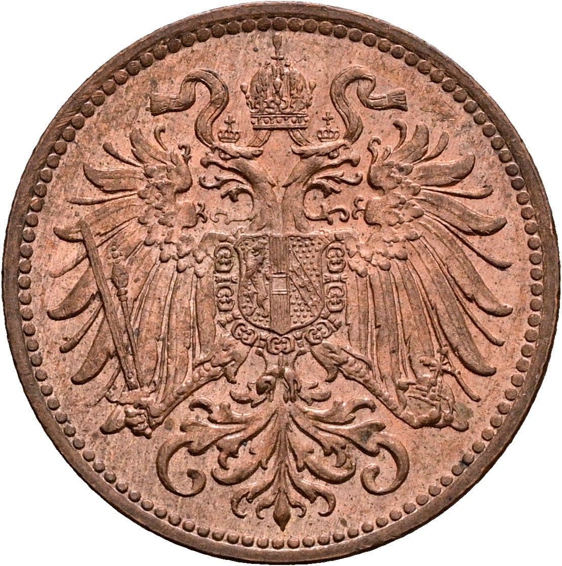 2 Heller Franz Joseph I. 1848-1916 1914 – Rückseite