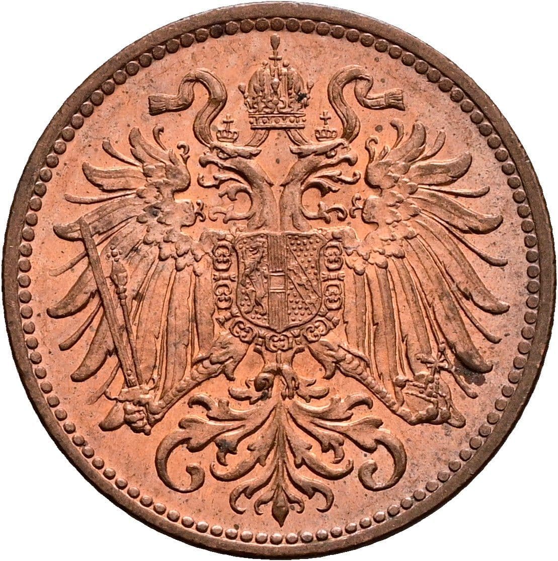 2 Heller Franz Joseph I. 1848-1916 1914 – Rückseite
