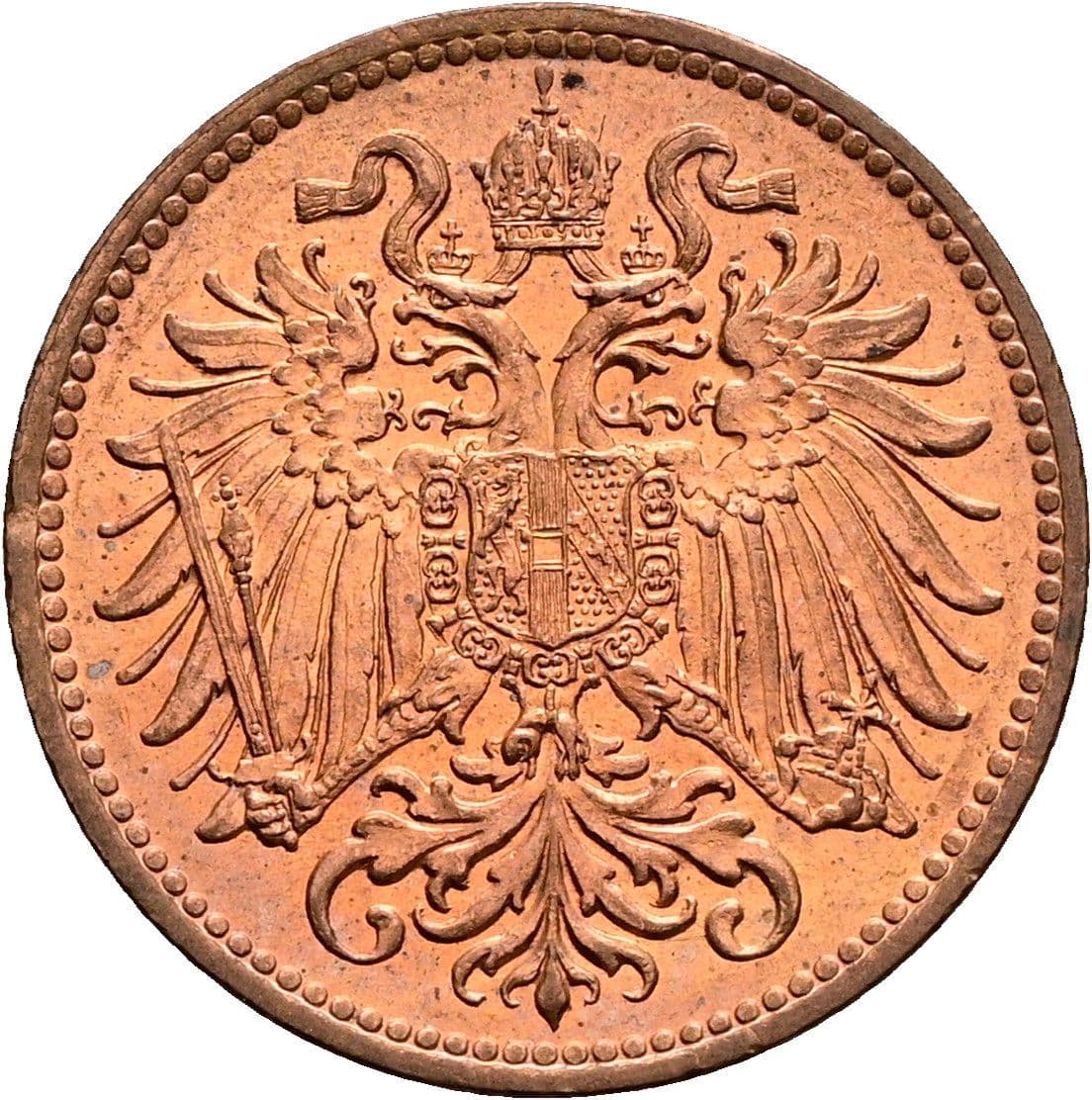 2 Heller Franz Joseph I. 1848-1916 1914 – Rückseite