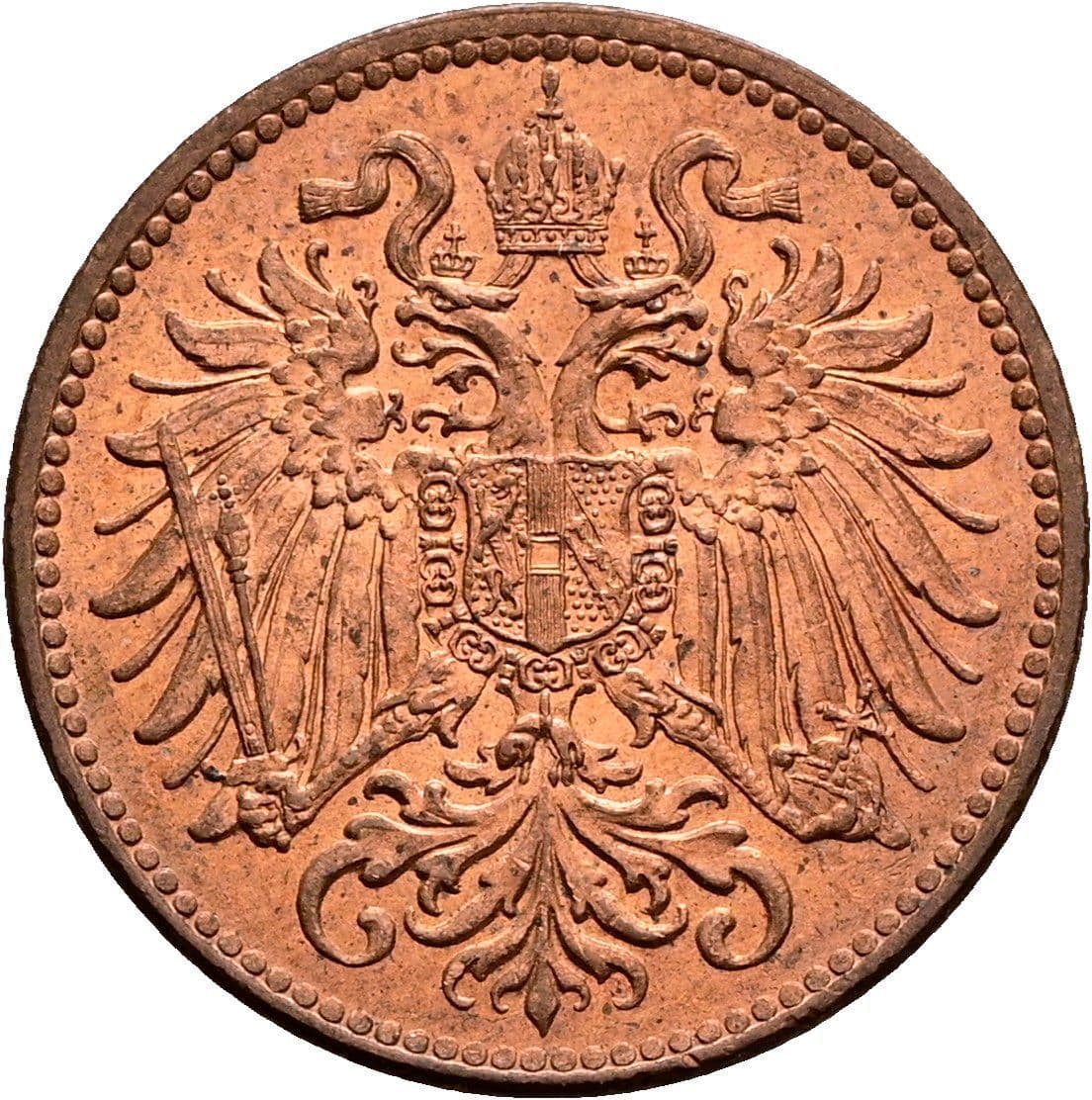2 Heller Franz Joseph I. 1848-1916 1914 – Rückseite