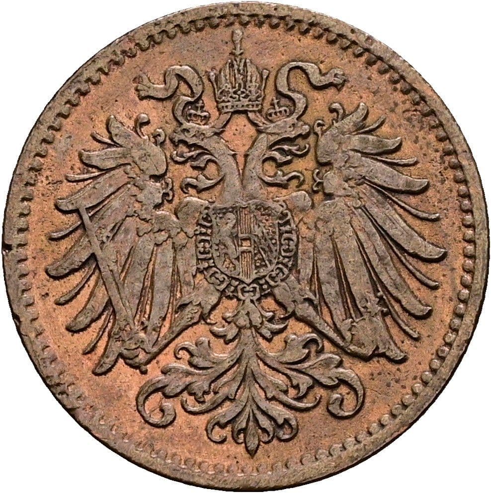 1 Heller Franz Joseph I. 1848-1916 1895 – Rückseite