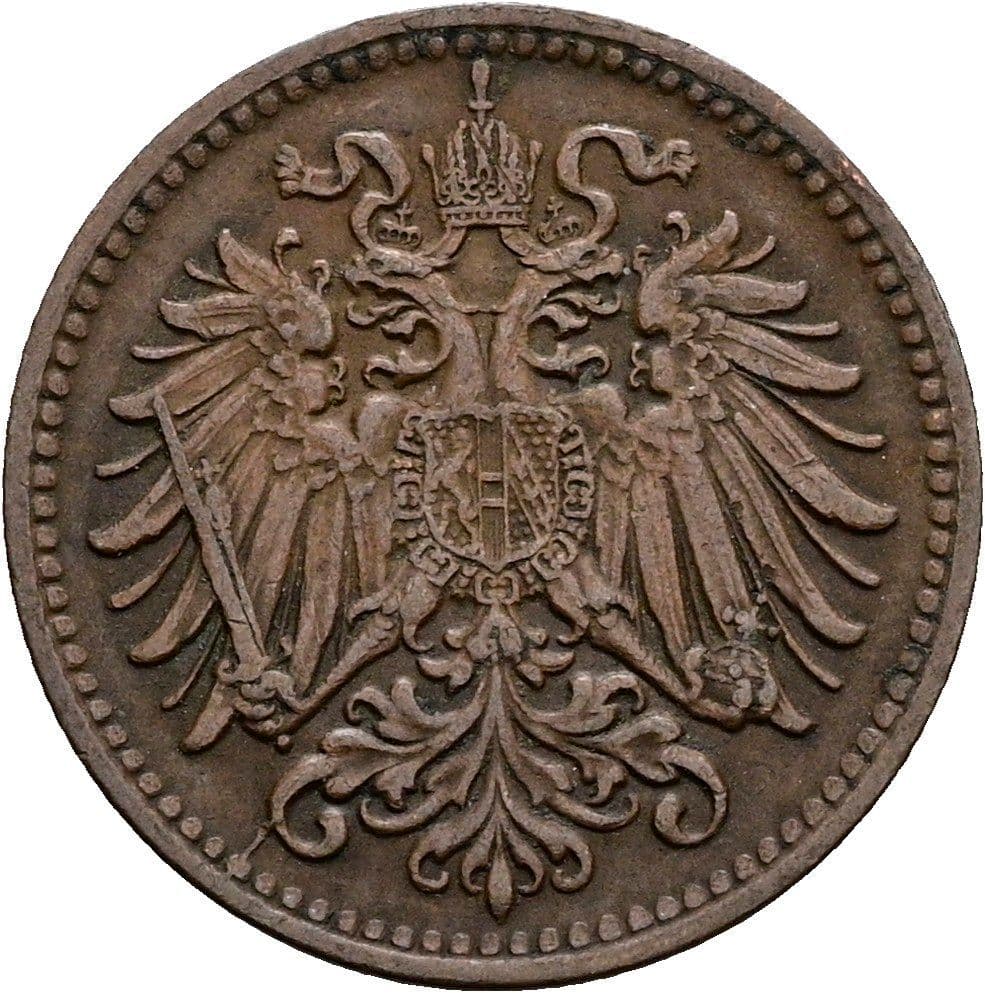 1 Heller Franz Joseph I. 1848-1916 1910 – Rückseite