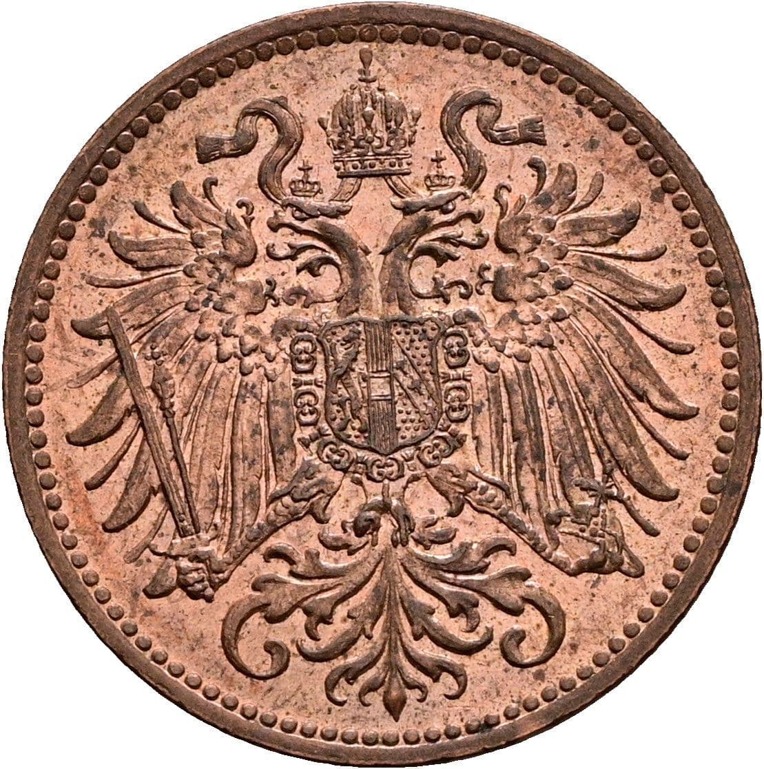 2 Heller Franz Joseph I. 1848-1916 1914 – Rückseite