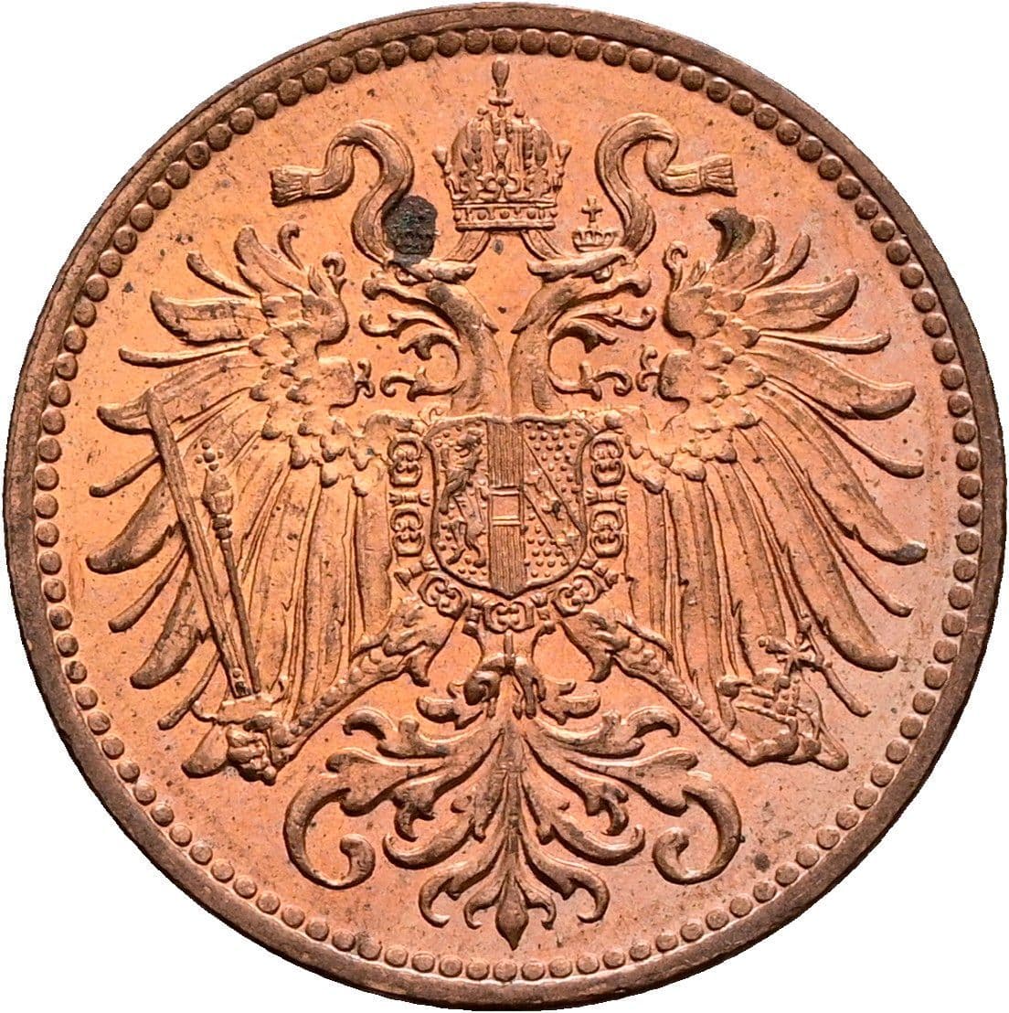 2 Heller Franz Joseph I. 1848-1916 1914 – Rückseite