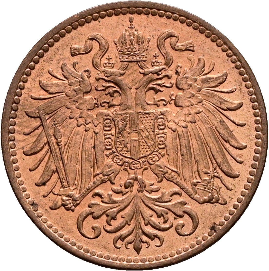 2 Heller Franz Joseph I. 1848-1916 1914 – Rückseite