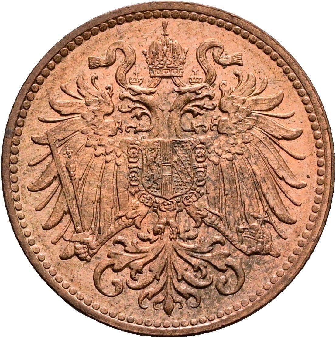 2 Heller Franz Joseph I. 1848-1916 1914 – Rückseite
