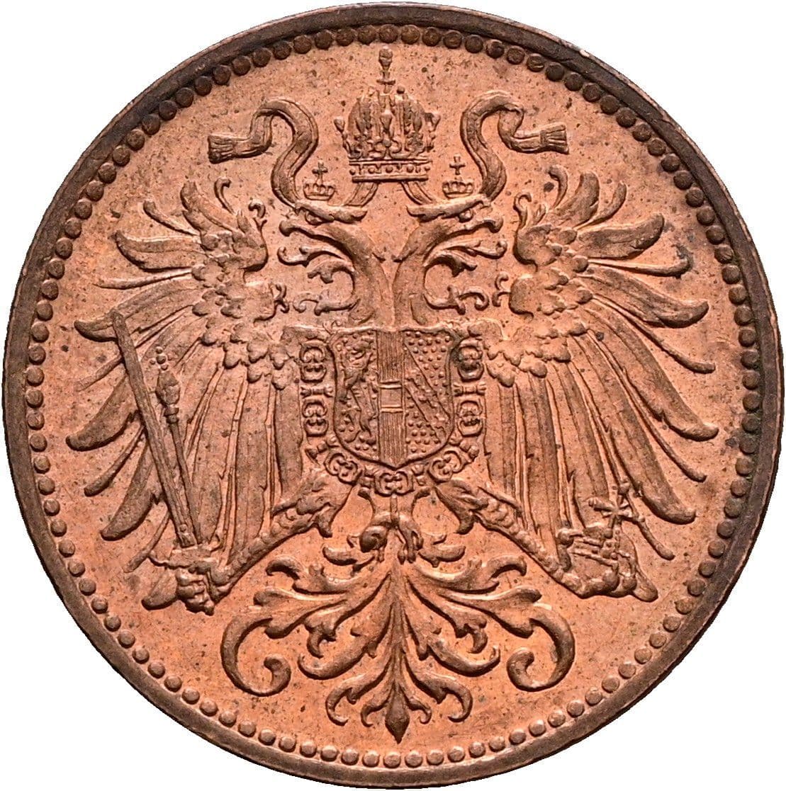 2 Heller Franz Joseph I. 1848-1916 1914 – Rückseite