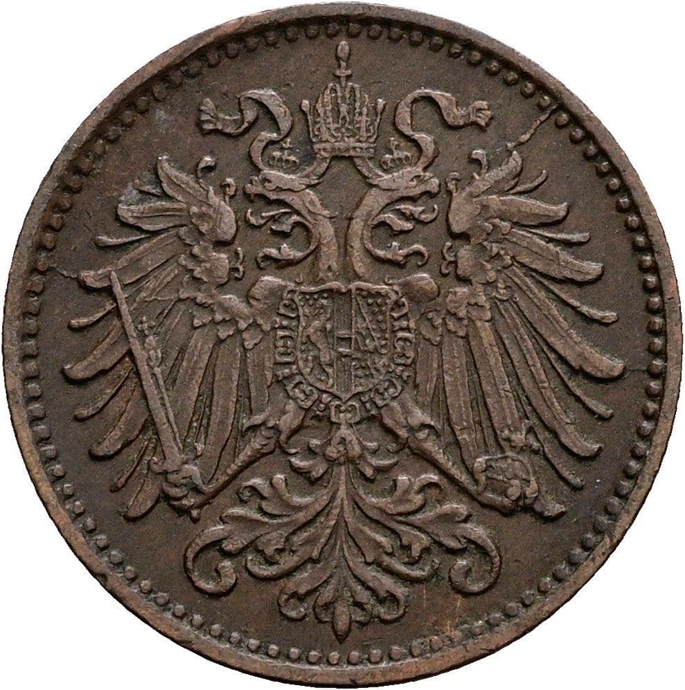 1 Heller Franz Joseph I. 1848-1916 1893 – Rückseite