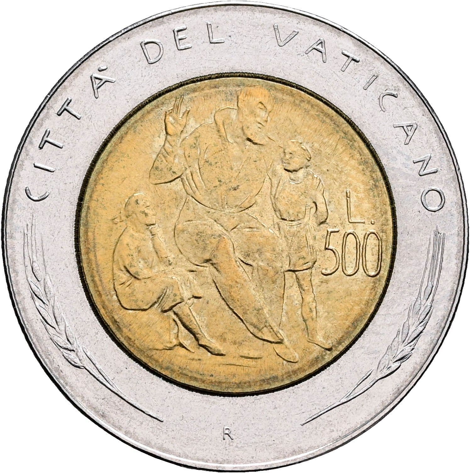 500 Lire Papst Johannes Paul II. 1978-2005 4/1982 – Rückseite