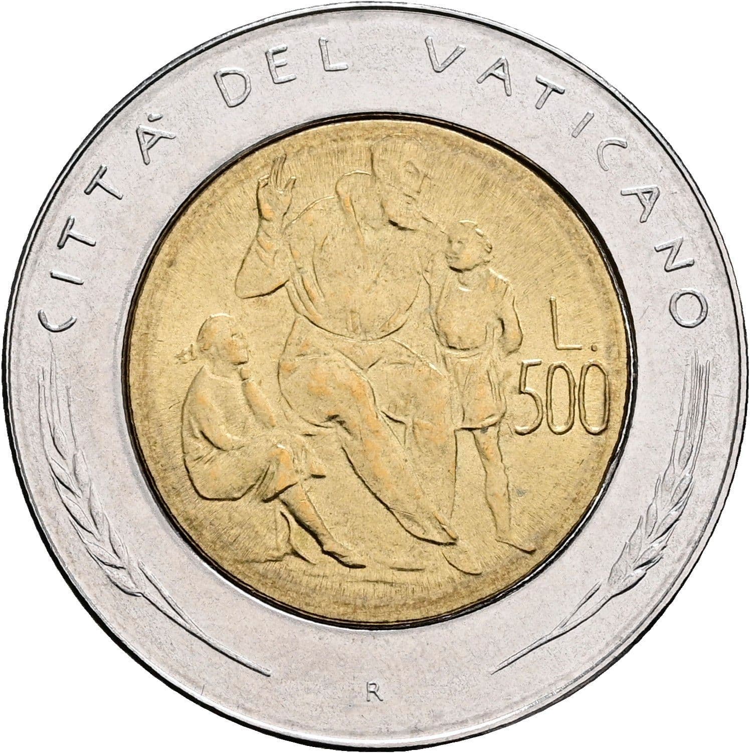 500 Lire Papst Johannes Paul II. 1978-2005 4/1982 – Rückseite