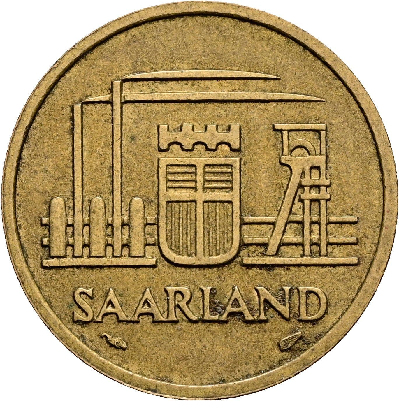 20 Franken 1954 – Rückseite